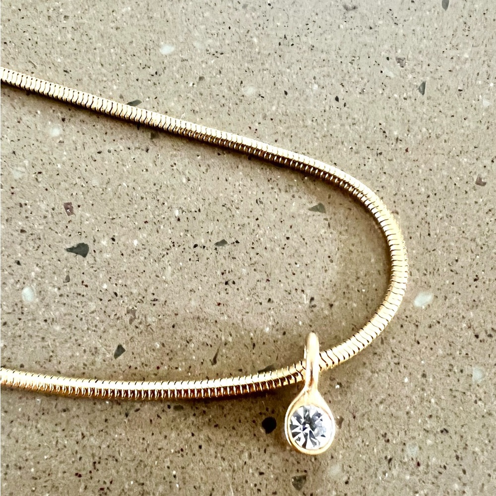 Vintage Roberta Chiarella necklace with drop stone